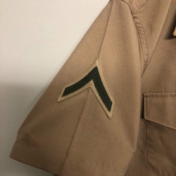Defense logistics agency uniform tan size 15.5 - Picture 2 of 6
